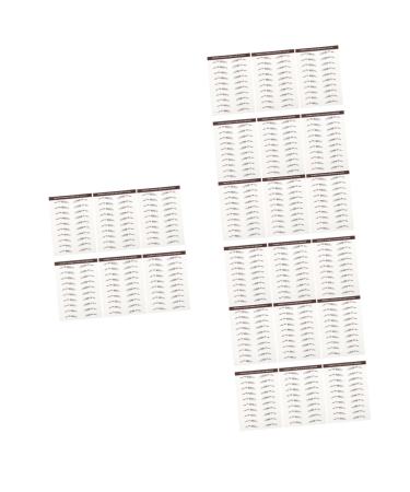 Beavorty 24 Pcs Eyebrow Stickers Waterproof Stickers False Eyebrows Stickers Imitation Eyebrow Sticker Miss