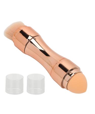 ZJchao Mini Face Makeup Brush 4 in 1 Makeup Brushes Tools Face Makeup Brush Soft Hair Portable Elastic Sponge Head Eyeshadow Lip Powder Travel Buffing Stippling Makeup Tools for Home Use