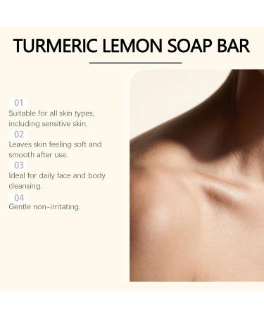 JASUBAI Lemon Turmeric Soap Bar for Face and Body - 2 Pack for Dry Sensitive Skin - Deep Cleansing - Moisturizing - Reduces Wrinkles and Leaves - Soft and Smooth - Buy Online on GoSupps.com