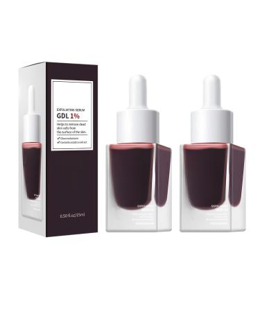 2PC Gommage Visage Facial Serum Peeling Visage Puissant Exfoliating Serum Hydrater la Peau Illumine le Teint R duit Pores Convient tous les types de peau