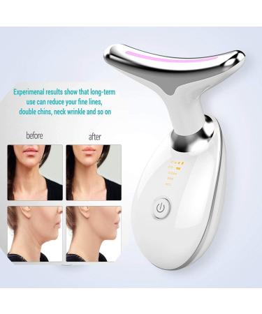 Sjiangqiao Neck Face Firming Tool | Double Chin Reducer Vibration Massager | 3 Color Modes for Wrinkle and Skin Tightening - Buy Online on GoSupps.com
