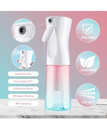 Uraqt 200ml Atomizer Spray Bottle Gradient Pink Green | Perfect for Hair Styling Plants & Cleaning - Buy Online on GoSupps.com