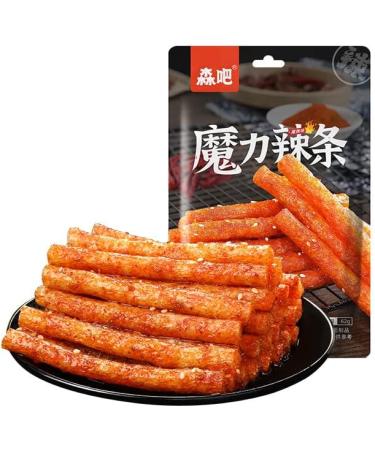 Spicy noodle web celebrity latiao snacks 62g/packet big spicy piece nostalgia spicy Gluten casual snacks Very spicy Spicy stick (Mix and match spicy strips 4 pack) - Buy Online on GoSupps.com