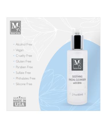M2 Soothing Antioxidant Facial Cleanser for Men | BHA Aloe & Borage Leaf Extract | Clean & Natural Skincare - International Shipping - Buy Online on GoSupps.com