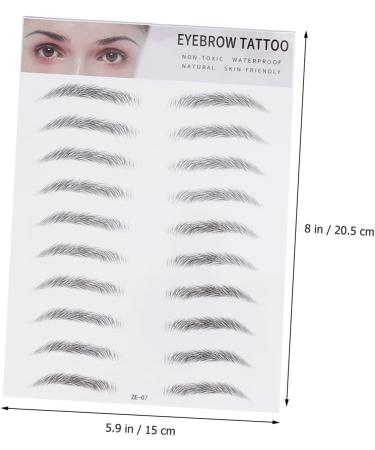 Housoutil 2pcs 3d Eyebrow Stickers Realistic Eyebrow -like Imitation Eyebrow Template 6d Eyebrow Trimming - Buy Online on GoSupps.com