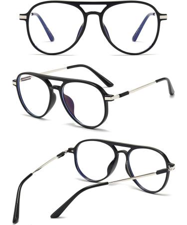 Koosufa Anti-Blue Light Reading Glasses for Men & Women - Stylish Pilot Metal Frame Ultra Easy on Eyes - Available in Multiple Strengths - Buy Online on GoSupps.com