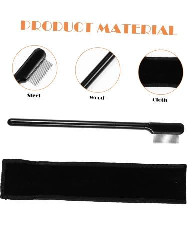 minkissy 4 sets Travel Comb Long Lash Metal Grooming Shaping Women Makeup Portable Steel False Shaper Men Eyebrow Bag Tool Teeth Handle Eyelash Storage Girl with Professional for Cosmetics - Buy Online on GoSupps.com