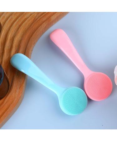 Comnico 2-Pack Manual Facial Cleaning Brush - Soft Silicone Skin Washer & Peeling Pads for Deep Cleansing Makeup Residues (Blue & Pink) - International Shipping Available - Buy Online on GoSupps.com