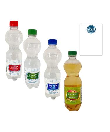 Buy 12-Pack 0.5L Mineral Water & Apple Spritzer - Medium Still & Sparkling - Free Purchase Noteblock | International Shipping Available - Buy Online on GoSupps.com