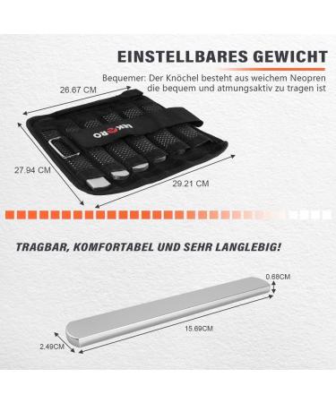 Adjustable Arm Wink Weights - Removable Wrist Weights for Fitness Jogging & Walking - 1 Pair (Up to 3kg) Men & Women - Buy Online on GoSupps.com