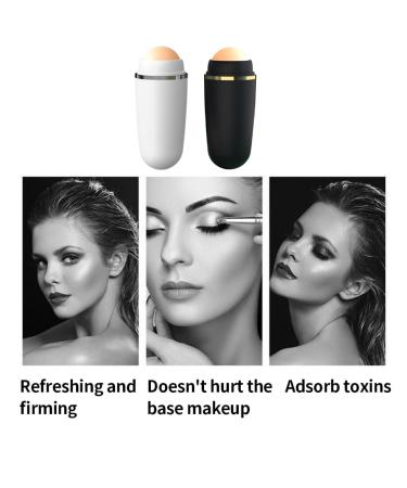 Volcanic Oil Absorbing Roller - Black Face Oil Control Stick | Ultimate Facial Skin Care Tool for All Skin Types - Buy Online on GoSupps.com