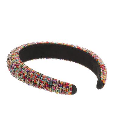 TOVINANNA Crystal Diamond Headband Women Hair Hoop Female Headwear Party Hair Accessories Stylish Hair Hoop Headband for Girl Female Party Headdress Women Headdress Party Headwear