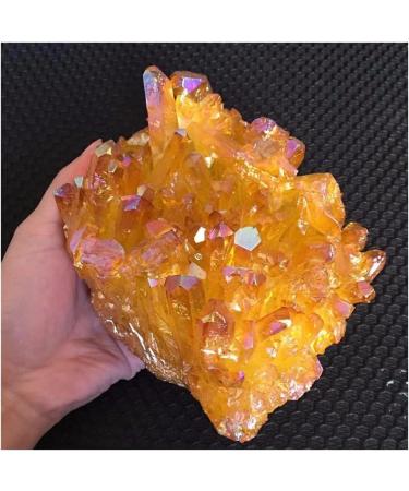 Natural Crystal Rough 1840g Light Orange Quartz Titanium Bismuth Silicon Rainbows Natural Stones and Minerals Gift - Buy Online on GoSupps.com