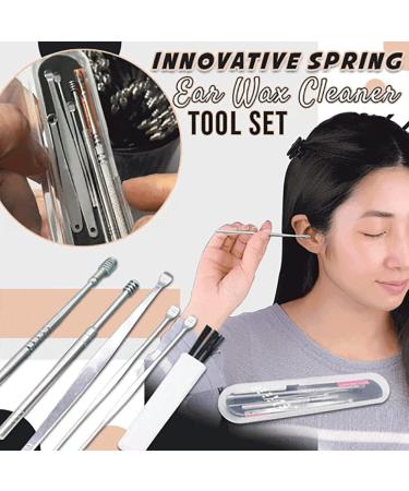 Spring Ear Wax Cleaner Tool Set - 6pcs Ear Pick & Earwax Removal Kit - Buy Online on GoSupps.com
