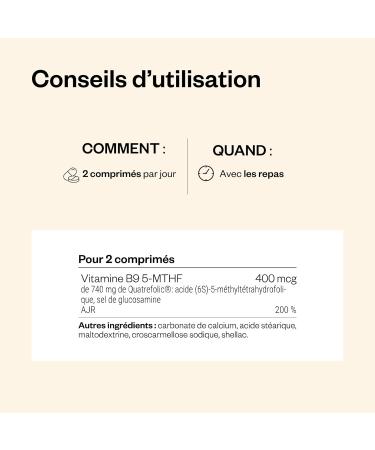 SuperFolate (Quatrefolic ) - Acide Folique (Vitamine B9) - Contribue R duire la Fatigue et Soutenir la Fonction Psychologique - lu Produit de l ann e au NutraIngredients Award 2016 - Supersmart - Buy Online on GoSupps.com