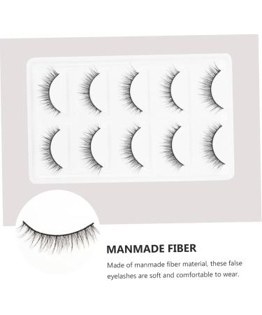 FOMIYES 15 Pairs Short Eyelash 3d Fake Eyelashes False Eyelashes Dense Eyelashes 3d Synthetic Eyelashes Art Eyelashes Natural Look Eyelashes 3d Eyelashes Glue Artificial Fiber Slim 6d - Buy Online on GoSupps.com
