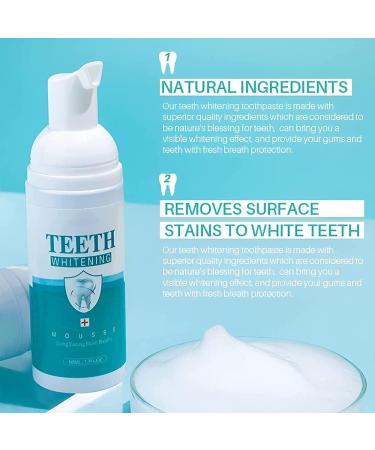 50ml Saveuppro Teeth Whitening Mousse Foam for Fresh Breath & Deep Cleaning - Travel Friendly & Easy to Use - Buy Online on GoSupps.com