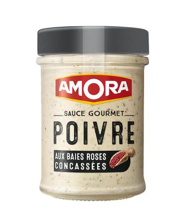 MAILLE - Gourmet Pepper Sauce with Crushed Pink Berries - Smooth Texture and Optimal Taste - No Artificial Flavor - 188