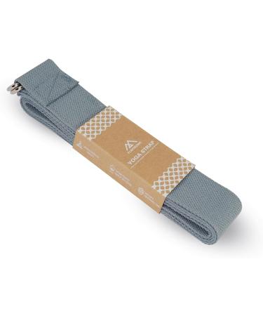 Buy Flintronic Yoga Strap with D-Ring | 100% Cotton Yoga Gurt for Stretching | Fitness Accessory for Beginners & Advanced | Hellgrau - 1Pc - 25cm - Buy Online on GoSupps.com