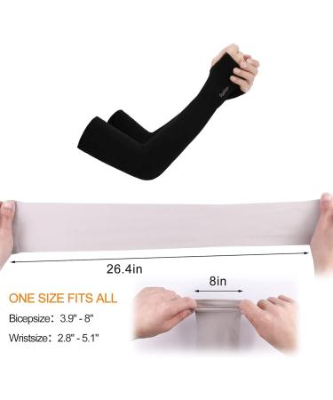 3 Pairs UV Protection Arm Covers - UPF 50 Athletic Sleeves for Men & Women - Perfect for Football Golf Volleyball Cycling Basketball - Black White Gray - Buy Online on GoSupps.com