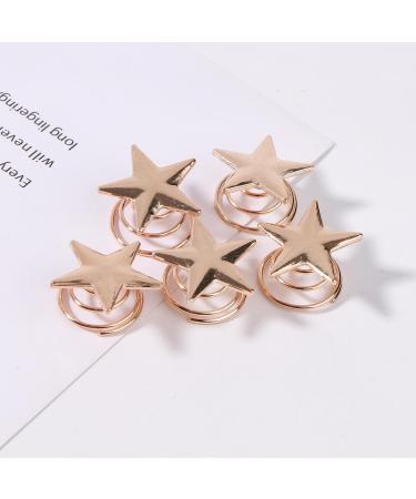 Yheakne Boho Star Hair Coils - Spiral Swirl Hair Pins | Gold Hair Studs for Women and Girls | Decorative Hair Accessories 5Pcs - Buy Online on GoSupps.com