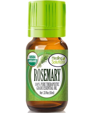 Healing Solutions Organic 10ml Oils - Rosemary Essential Oil - 0.33 Fluid Ounces