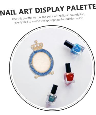 FRCOLOR Nail Art Supplies Foundation Mixing Palette Crown Design Nail Art Palette - Buy Online on GoSupps.com