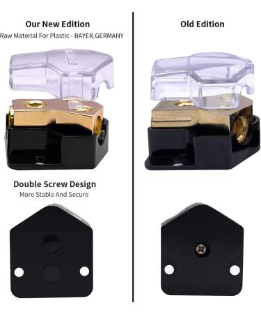 LEIGESAUDIO 2-Way Amp Copper Power Distribution Block for Car Audio Splitter (1Pack) - Buy Online on GoSupps.com