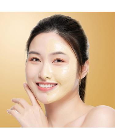 Turmeric Vitamin C Clay Mask & Brush - Clay Face Mask with Aloe - Vegan Mask - Helps Improve Appearance of Dark Spots Blemishes & Scarring (Turmeric Mask-100g) - Buy Online on GoSupps.com