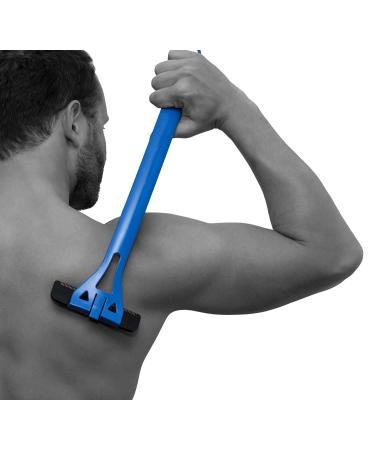 baKblade 1.0 Back Hair and Body Shaver Refill Cartridges - 3 Extra-Wide Wet or Dry Razor Blades - 3 Razors Included - Buy Online on GoSupps.com
