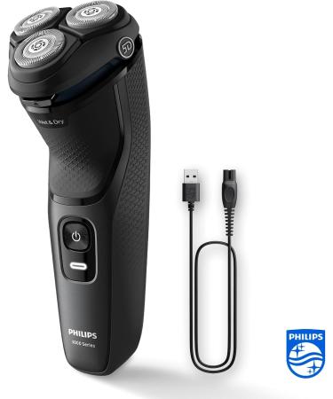 Philips S3000 Moon USB-A Electric Shaver with SkinProtect Technology - Wet & Dry Shaver for Men | Model S3145/00 - Buy Online on GoSupps.com