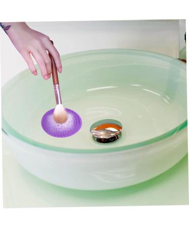 Angoily Makeup Brush Cleaner Solution Silicone Makeup Cleaning Brush Scrubber Round Brush Makeup Sponge Portable Brush Sponges Makeup Brush Scrubber Make up Face Brush Purple - Buy Online on GoSupps.com