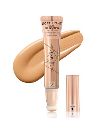 Paminify Liquid Foundation Beauty Wand Hydrating and Nourishing Formula Matte Makeup Base with Cushion Applicator Natural Lightweight Soft Silky Smooth Creamy Wand Covers Blemishes Cruelty-free Medium Foundation Wand Med...