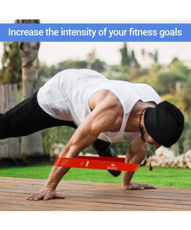 TechStone Resistance Bands Set - Pack of 5 Elastic Bands for Home Gym Workout - Great Fitness Equipment for Men and Women - Yoga Training - Free Carrying Bag - Buy Online on GoSupps.com