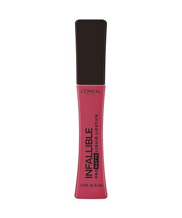 L'Or al Paris Infallible Pro Matte Liquid Lipstick - Raspberry Rose 0.21 Fl Oz | Long-Lasting 16HR Wear, Highly Pigmented & Full Coverage - Buy Online on GoSupps.com