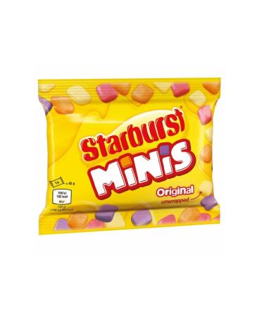 Ellies Jellies Starburst Minis Original Fruit Chews Bags 45g x24