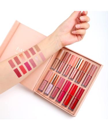 Skynest 12 Colors Lipstick Set - Velvety Matte Finish Lip Gloss Moisturizing & Perfect Gift Box for Every Occasion - Buy Online on GoSupps.com