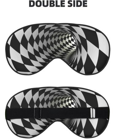 3D Vortex Illusion Sleep Eye Mask - Soft Eyeshade for Travel & Night Sleep | Elastic Strap Blindfold - Buy Online on GoSupps.com