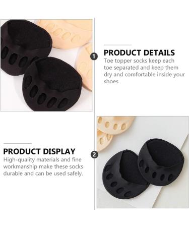 Healifty 2 Pair Invisible Adjustable Toe Socks for Women | Reusable Shoe Filler Toe Topper Liner for High Heels & Sandals - Buy Online on GoSupps.com
