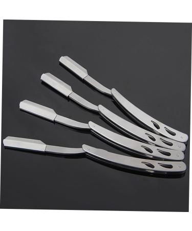 Magiclulu Vintage Shaver Holder Set - 4 Stainless Steel Razor Stands for Manual Razor & Hairy Knife - Perfect for Grooming & Bathroom D cor - Buy Online on GoSupps.com