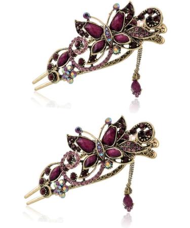 Beaupretty French Hair Pin hair for women Rhinestones Hair Clips hair for buns french pin Hairpins metal hair clips for women Rhinestones hairpin hair clips for women bride - Buy Online on GoSupps.com