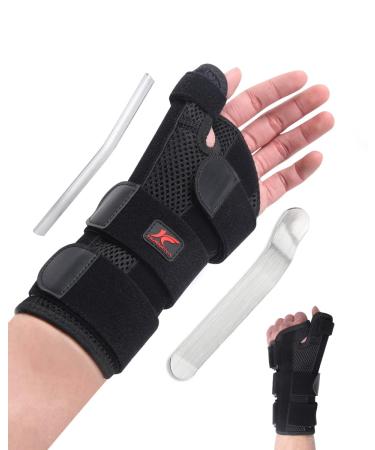 Wrist Brace Thumb Spica Splint Support for Carpal Tunnel De Quervain's Tenosynovitis Tendonitis Pain Arthritis Trigger for Man and Women (Medium - Left Hand) Medium Left Hand