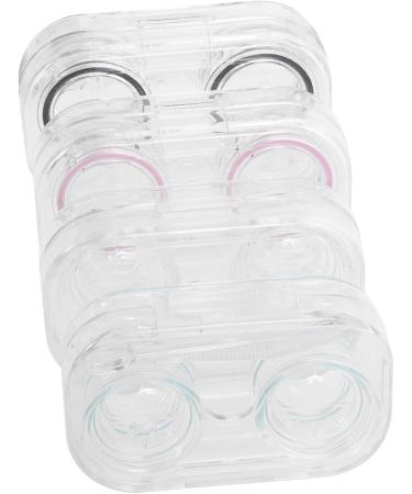 Homsfou 8-Piece Contact Lens Container Organizer - Cosmetic Lenses Storage Box & Cleaning Tool Case for Glasses - Buy Online on GoSupps.com