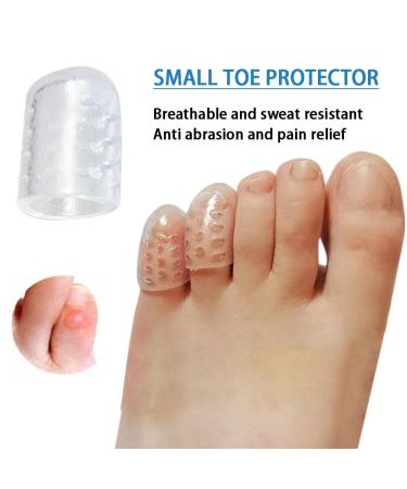 20-Pack Silicone Gel Toe Protectors | Small Toe Pipe & Pinkie Finger Sleeves for Ultimate Comfort - International Shipping Available - Buy Online on GoSupps.com
