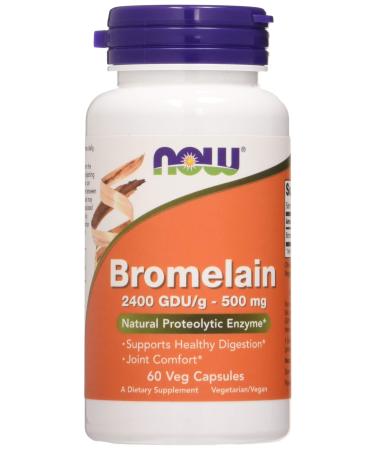 Now Foods Bromelain 500 mg 60 Veg Capsules