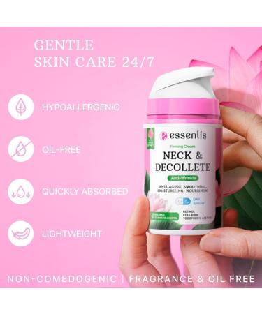 Neck Firming Cream with Retinol Collagen & Hyaluronic Acid Tightens & Lifts Sagging Skin Smooths Wrinkles & Double Chin Appearance Anti-Aging Moisturizer for Neck & D collet (1.7 fl oz) - Buy Online on GoSupps.com