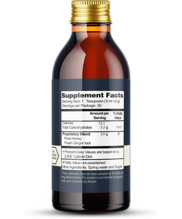 Natural Children s Syrup with Ginger Honey & Aloe Vera - 5 oz (150ml) | Healthy Immune Support - Buy Online on GoSupps.com