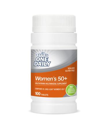 21st Century One Daily Women's 50+ Multivitamin Multimineral 100 Tablets