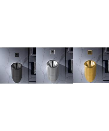 Wall Mounted Sensor Urinal 304 Stainless Steel Urinal Men's Flushing Urinal Ommercial Men's Adult Urinal Bathroom Toilet for Bathrooms Hotels Shopping Gold - Buy Online on GoSupps.com