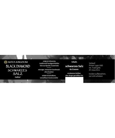 Maya Cosmos Black Gourmet Salt 100g Natural Black without Additives Exclusive Salt Rarity Hand Harvested in Guatemala Traditionally Made Mayan Salt Table Salt - Buy Online on GoSupps.com